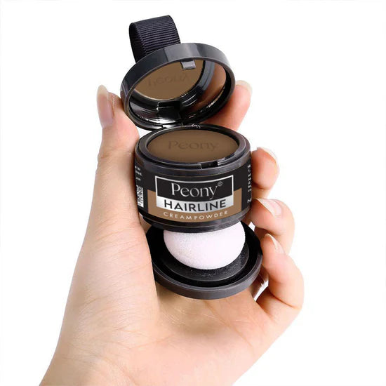 Peony 2 in 1 Hairline Cream Powder with 3 Extra Eyebrow Stencils