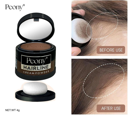 Peony 2 in 1 Hairline Cream Powder with 3 Extra Eyebrow Stencils