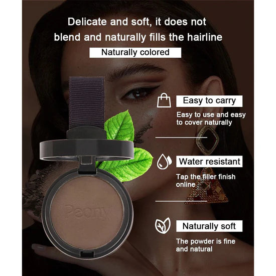 Peony 2 in 1 Hairline Cream Powder with 3 Extra Eyebrow Stencils