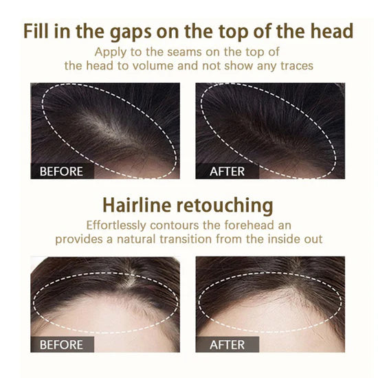 Peony 2 in 1 Hairline Cream Powder with 3 Extra Eyebrow Stencils