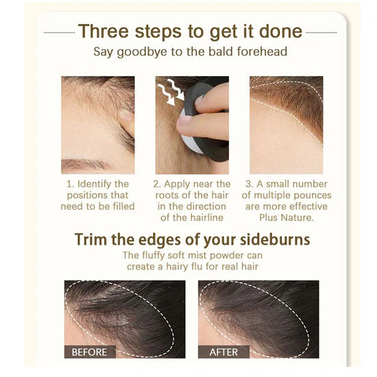 Peony 2 in 1 Hairline Cream Powder with 3 Extra Eyebrow Stencils