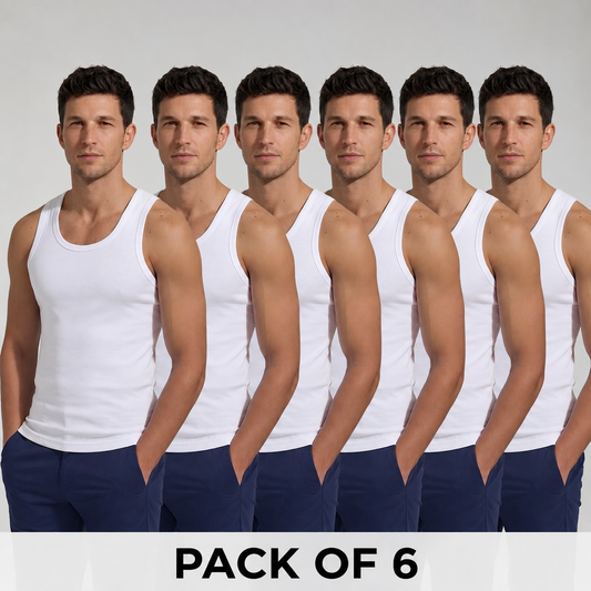 Sleeveless Vest ( Pack of 6)
